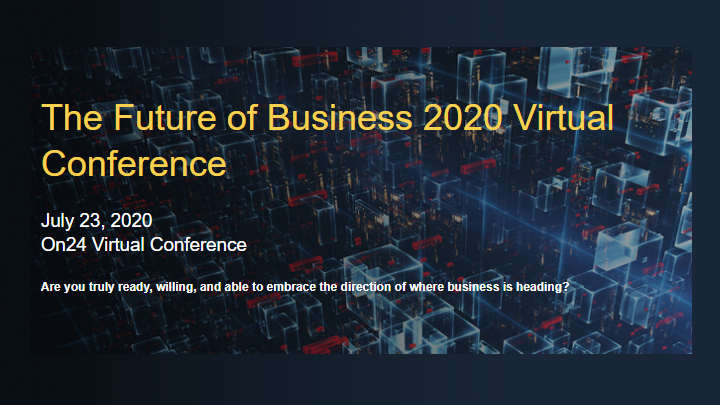 Comcast Business Virtual Conference invitation poster