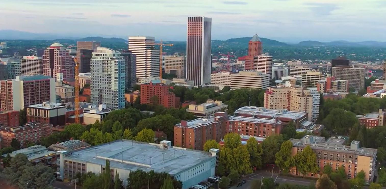 The Portland city skyline.