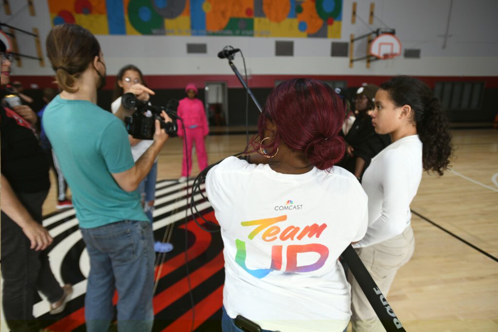 Future Filmmakers is a workshop hosted by the Portland Film Festival for Boys & Girls Club children in the Portland area to create a monster short film. (Carlos Delgado/AP Images for Comcast)